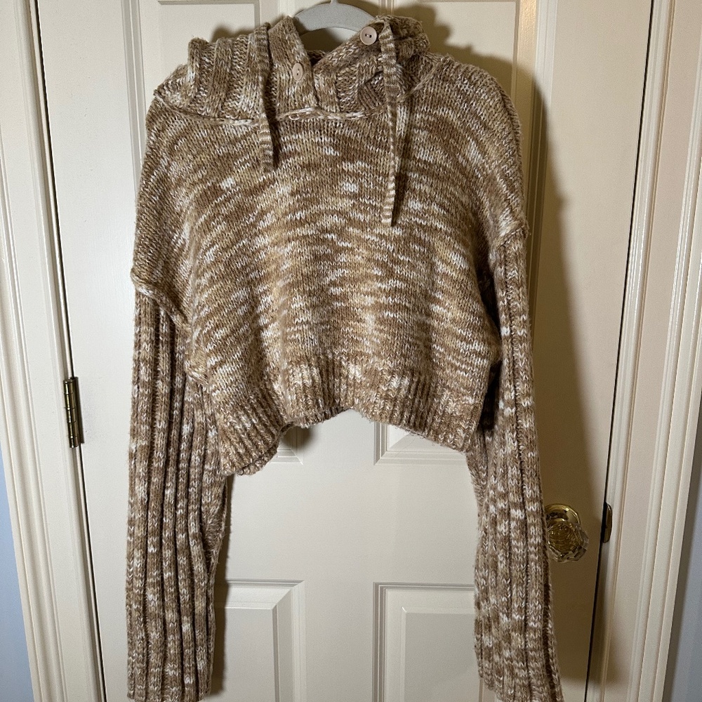 Urban Outfitters Cropped Hooded Sweater